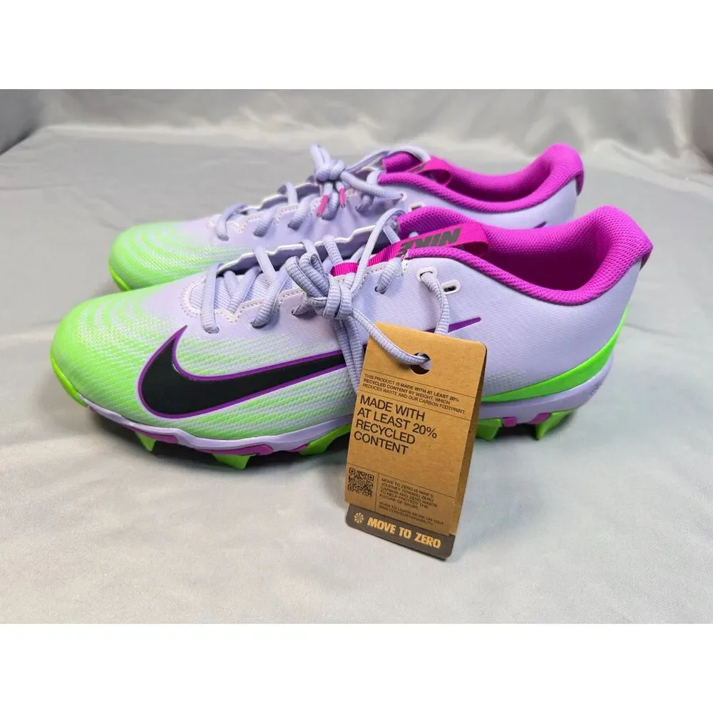 Nike Fastflex Molded Athletic Cleats - Men's Size 12 - Purple / Volt / Magenta